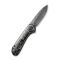 Ніж складаний кишеньковий Civivi Elementum, (7.5 см) Damascus / Carbon Fiber сірий