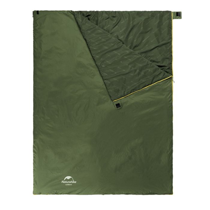 Спальний мішок Naturehike LW180 Mini NH21MSD04, правий, темно-зелений