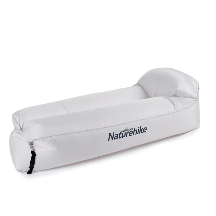 Матрац, ламзак надувний Naturehike NH20FCD06, 180х70х52 см, сірий, має чохол-рюкзак