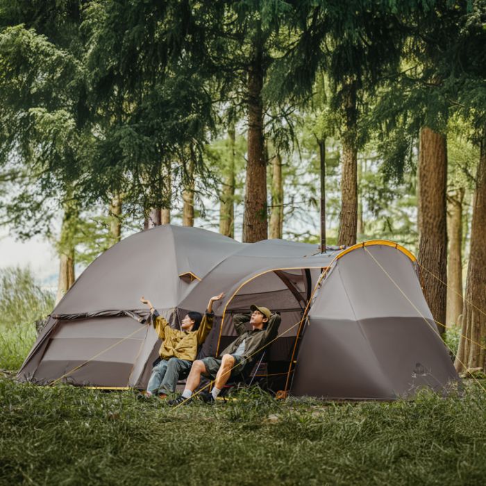 Намет шестимісний Naturehike, KOTA 6, CNK2450WS031, 75D, світло-коричневий