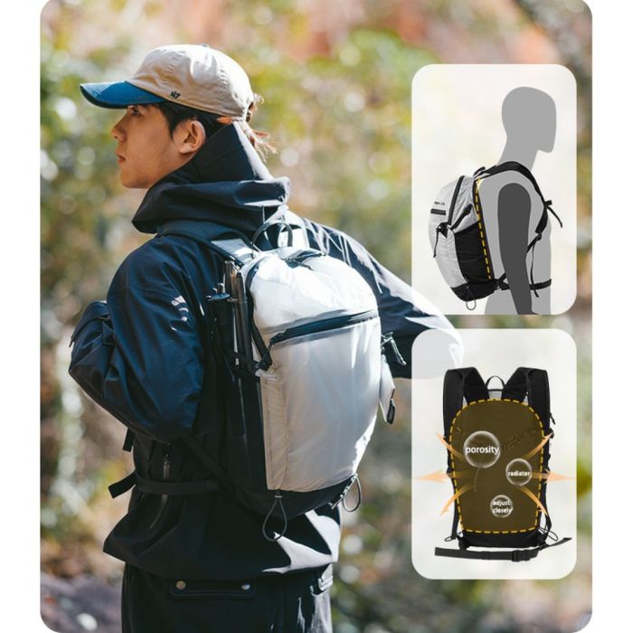 Рюкзак ультралегкий Naturehike CNK2300BB012, 15 л, білий