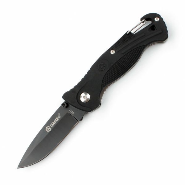 Ніж складаний кишеньковий Ganzo G611 (7.5 см) 420C / пластик чорний