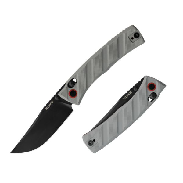 Ніж складаний кишеньковий Ruike P856-K, (7.9 см) 14C28N / G10 сірий