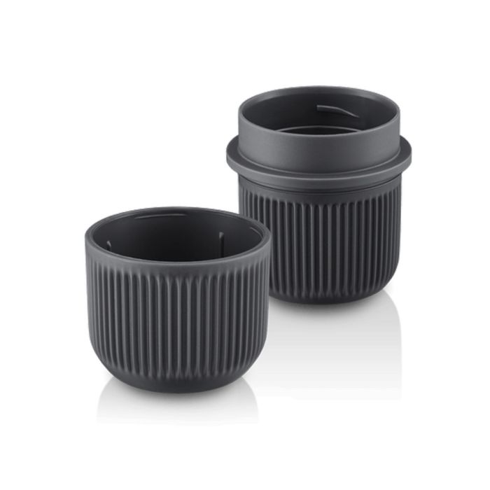 Портативна еспресо-кавоварка Wacaco Nanopresso сіра з чохлом, механічна, для меленої кави