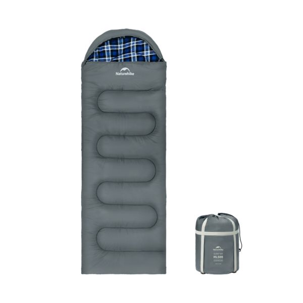 Спальний мішок з капюшоном Naturehike Clear Sky HL500 CNK2450WS042, сірий