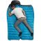 Спальник з натуральним пухом Naturehike CW400 NH18C400-D, p-р L, чорно-блакитний