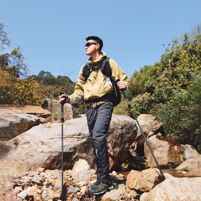 Трекінгова палиця Naturehike CNK2450DS013, 103-120 см, чорна
