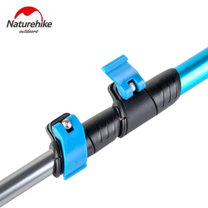 Трекінгова палиця 3-сек. Naturehike Boy 6061 AL NH17D001-Z, 50-100 см, алюміній, блакитна