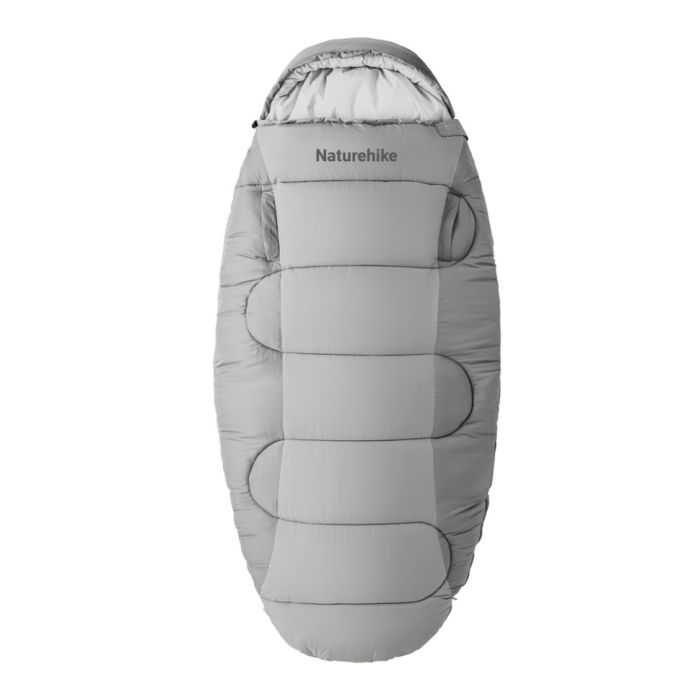 Спальний мішок овальний Naturehike PS200 CNK2350WS026, сірий