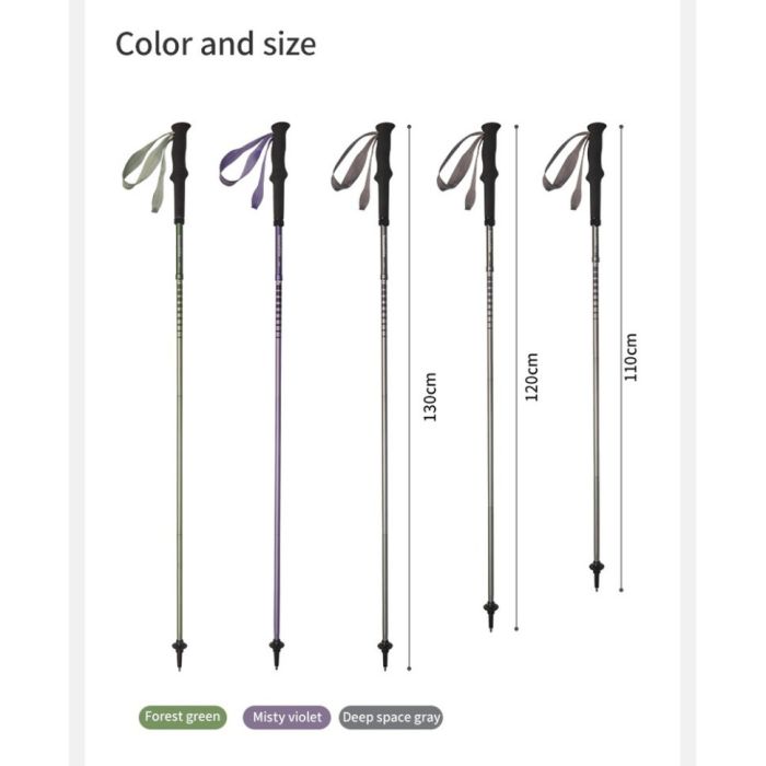 Трекінгова палиця Naturehike CNK2450DS016, 110 см, зелена