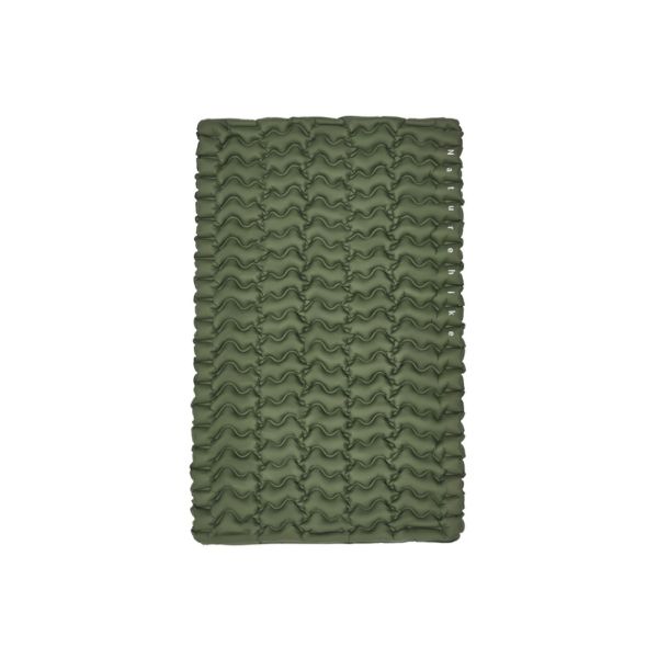 Матрац туристичний надувний двомісний  Naturehike CNK2550WS019, 200х125х6.5 см, зелений, для кемпінгу із мішком для надування