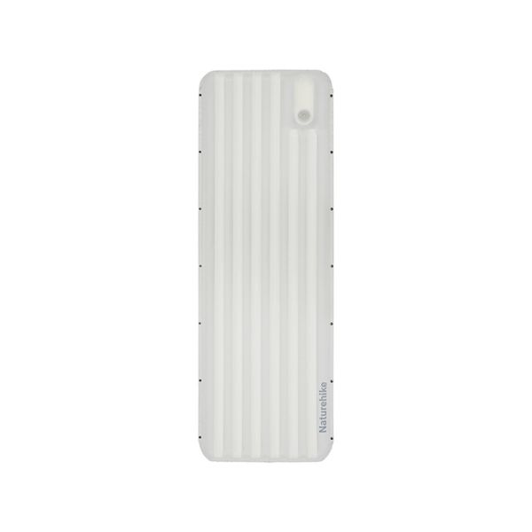 Матрац туристичний надувний одномісний  Naturehike CNK2450WS035, 198х68х9.5 см, білий із вбудованою помпою для надування