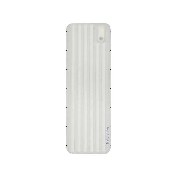Матрац туристичний надувний одномісний  Naturehike CNK2450WS035, 198х68х9.5 см, білий із вбудованою помпою для надування