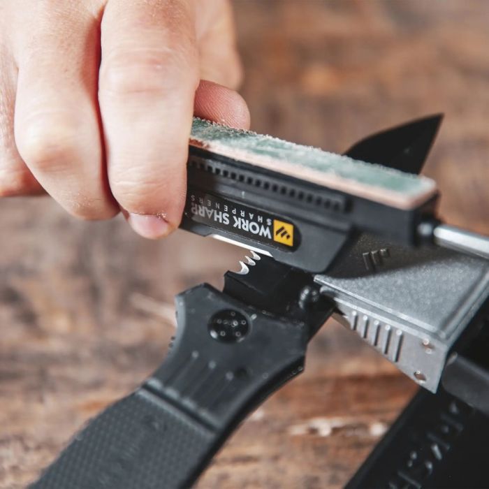 Акційний набір Work Sharp Точилка механічна The Precision Adjust Knife Sharpener WSBCHPAJ-I + Точилка механічна Micro WSEDCMCR