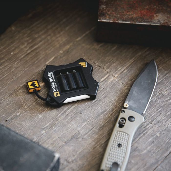 Акційний набір Work Sharp Точилка механічна The Precision Adjust Knife Sharpener WSBCHPAJ-I + Точилка механічна Micro WSEDCMCR