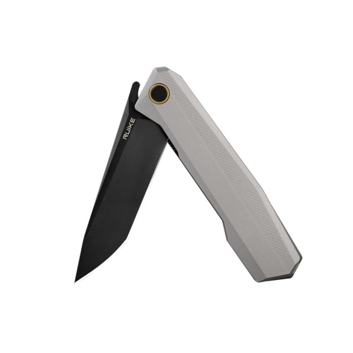 Ніж складаний туристичний Ruike P166-AК, (9.2 см) 14C28N / Aluminum сірий