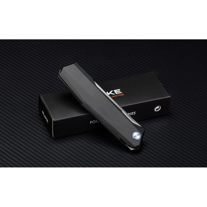 Ніж складаний туристичний Ruike P166-AB, (9.2 см) 14C28N / Aluminum чорний