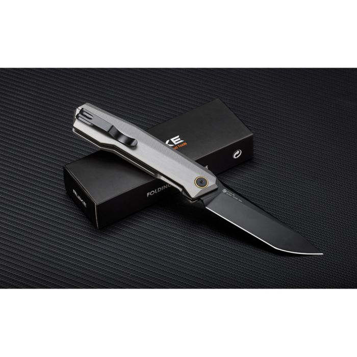 Ніж складаний туристичний Ruike P166-AК, (9.2 см) 14C28N / Aluminum сірий