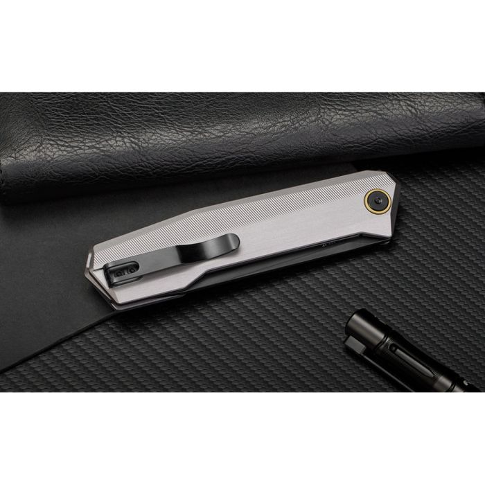 Ніж складаний туристичний Ruike P166-AК, (9.2 см) 14C28N / Aluminum сірий