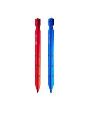 Кілки алюмінієві Naturehike NH15A009-I 25 см, червоний (4 шт)