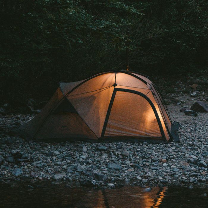 Намет двомісний з великим тамбуром та навісом Naturehike Shandi CNK2300ZP017, сірий