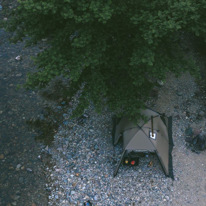 Намет двомісний з великим тамбуром та навісом Naturehike Shandi CNK2300ZP017, сірий