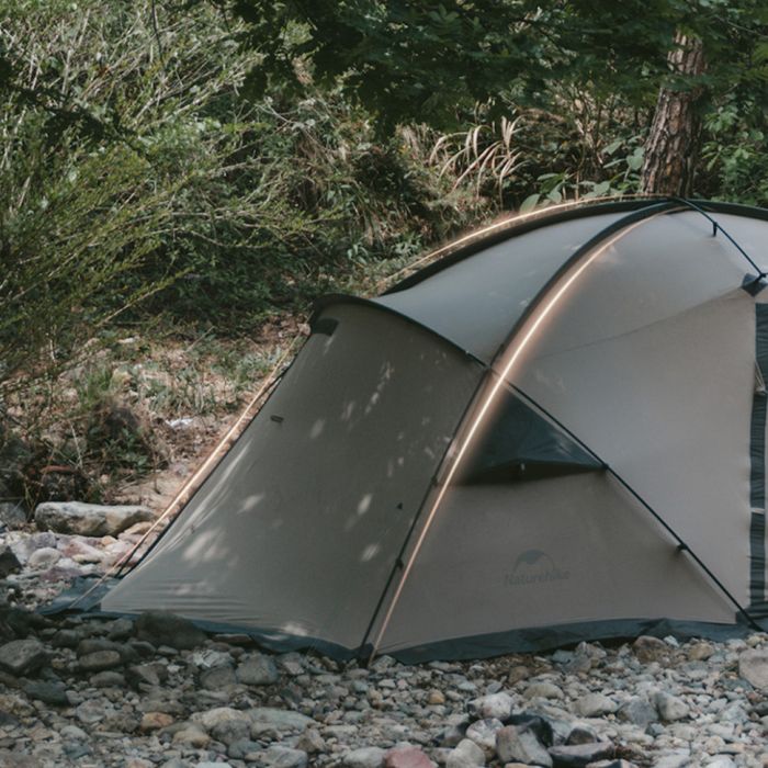 Намет двомісний з великим тамбуром та навісом Naturehike Shandi CNK2300ZP017, сірий