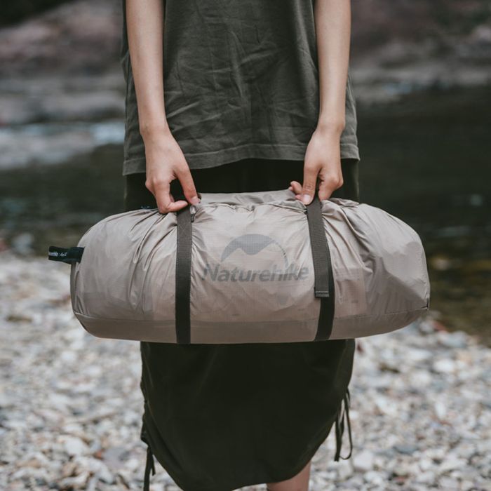 Намет двомісний з великим тамбуром та навісом Naturehike Shandi CNK2300ZP017, сірий