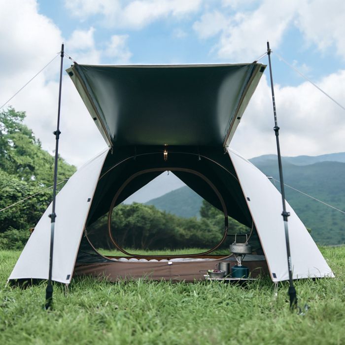 Намет тримісний Naturehike Greek Style CNK2300ZP024 світло-кавовий