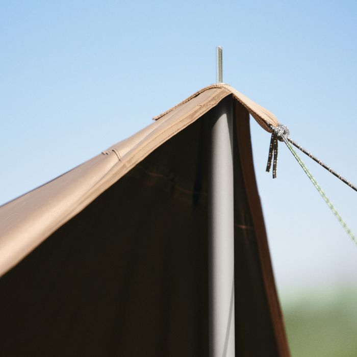 Тент-навіс Naturehike CNK2350WS015 Cloud Skies Tarp Lite, 550x465 см, коричневий