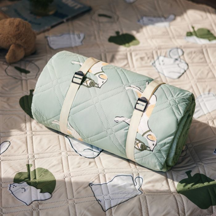 Килимок для пікніка Naturehike CNK2350WS010 210*240 см, блакитний із принтом