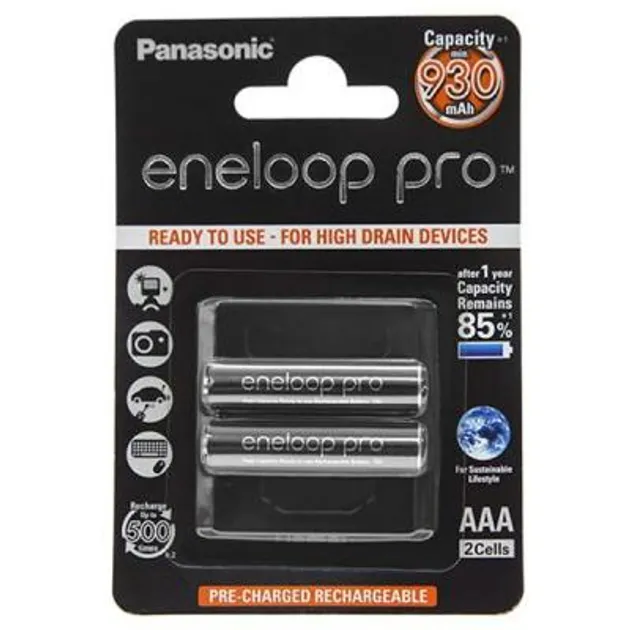 Аккумулятор Panasonic Eneloop Pro BK-4HCDE/BF1, AAA/(HR03), 930mAh, LSD Ni-MH, поштучно, Japan