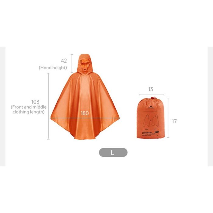 Плащ-дощовик Naturehike CNK2550FS010, розмір L, оливковий