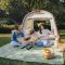 Килимок для пікніка Naturehike CNK2350WS010 170*200 см, блакитний із принтом