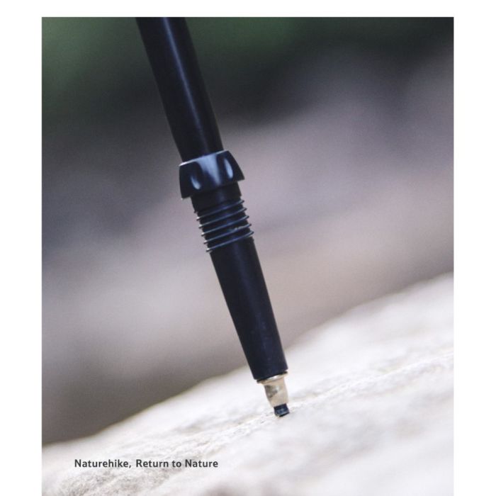 Трекінгова палиця 3-сек. Naturehike CNK2550DS010, 55-120 см, алюміній, зелена