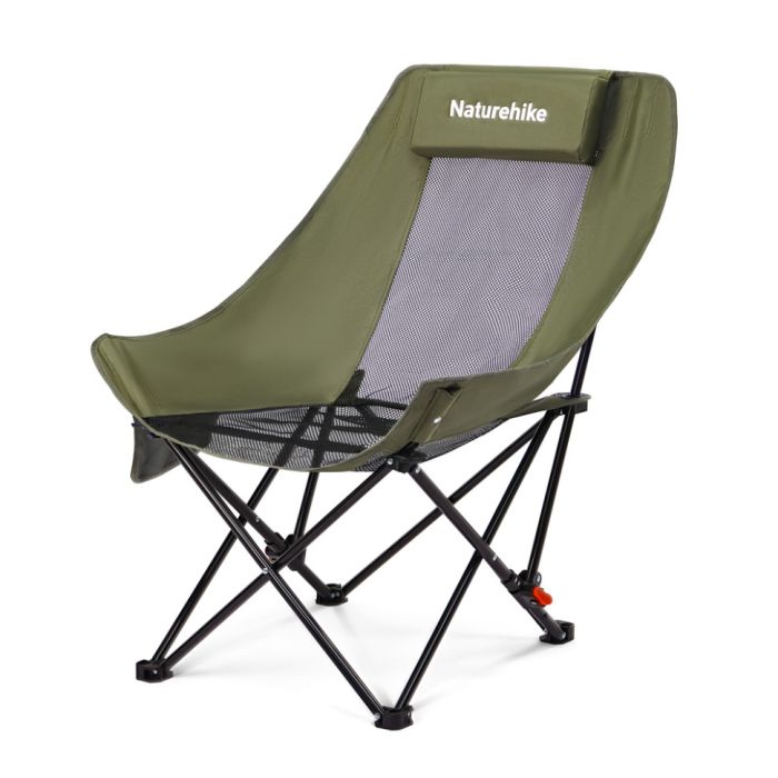 Стілець складаний Naturehike Sea Star 002 CNK2550JJ019, вуглецева сталь, олива