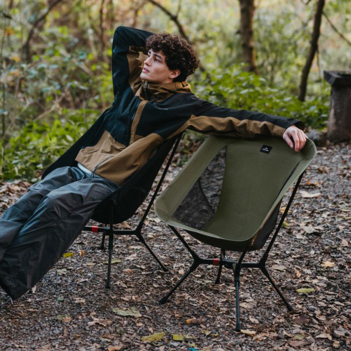 Стілець складаний ультралегкий Naturehike CNK2550JJ013 Yamami YL01, розмір М, алюміній, сірий