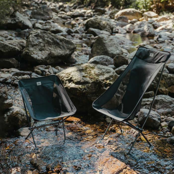 Стілець складаний ультралегкий Naturehike Stellaluna L04 CNK2450JJ015, розмір М, алюміній, сірий