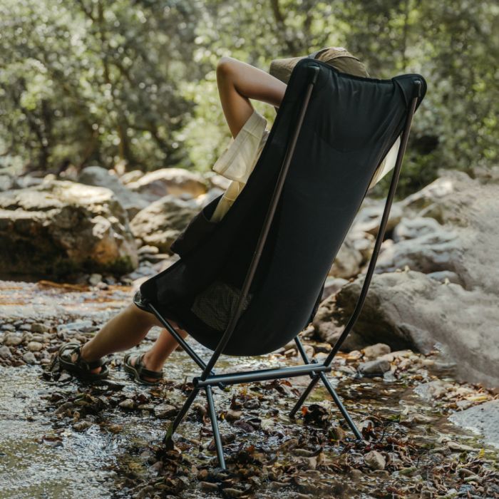 Стілець складаний ультралегкий Naturehike Stellaluna L04 CNK2450JJ015, розмір L, алюміній, сірий
