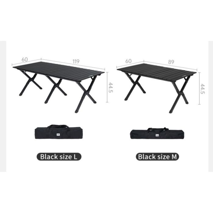 Складаний стіл Naturehike Star Jane T01 CNK2550JJ018, 119х60 см, вуглецева сталь, чорний