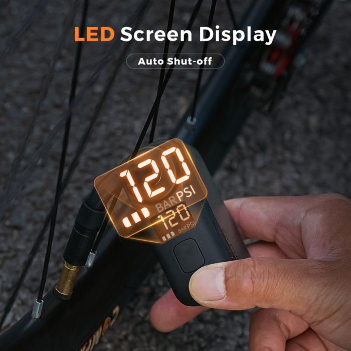 Велосипедний міні насос електричний Flextail Tiny Bike Pump Pro, 120 PSI