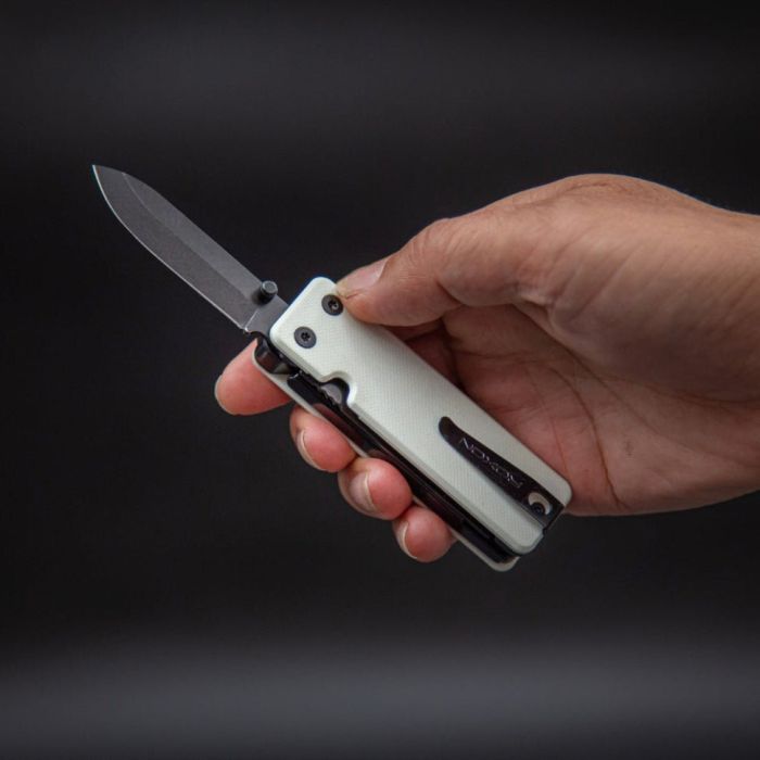 Міні мультитул Roxon KS2E Noir, чорне лезо, білий