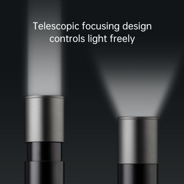Кишеньковий ручний акумуляторний ліхтар Nextool Zoom Flashlight, 150 лм, алюмінієвий корпус (NE20162, NE20163)