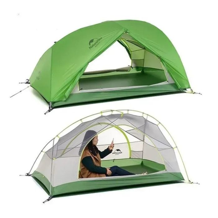 Намет двомісний з килимками Naturehike Star River 2 NH17T012-T, світло-зелений