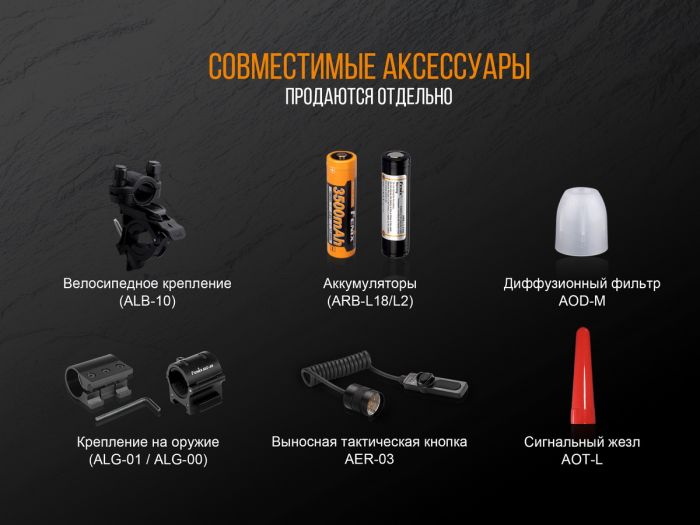 Ліхтар ручний Fenix TK25 Red