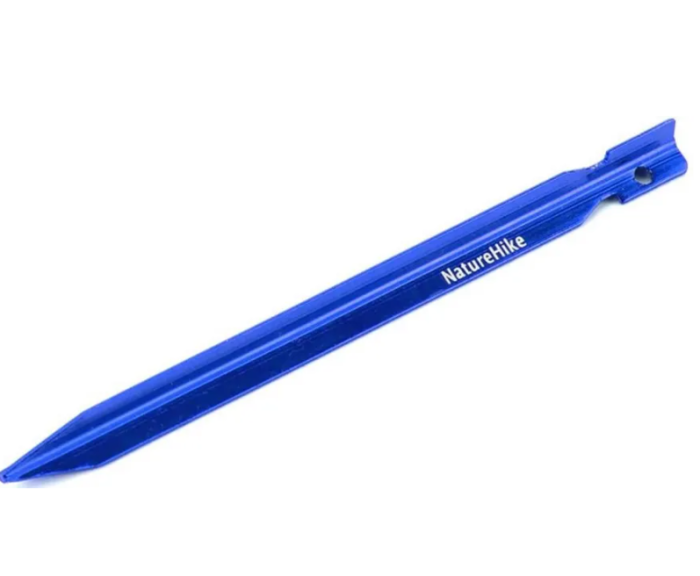 Кілки алюмінієві Naturehike NH15A005-I  18 см, блакитний (8 шт)