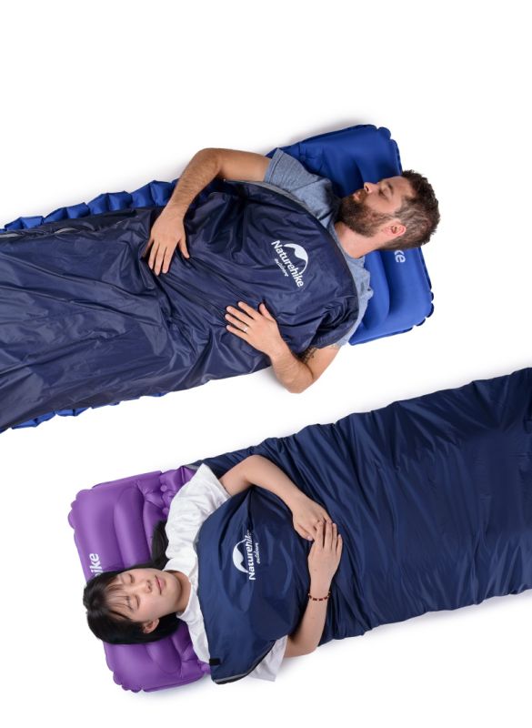Спальник надлегкий Naturehike Ultra light LW 180 NH15S003-D, (20°C), p-p M, правий, темно-зелений