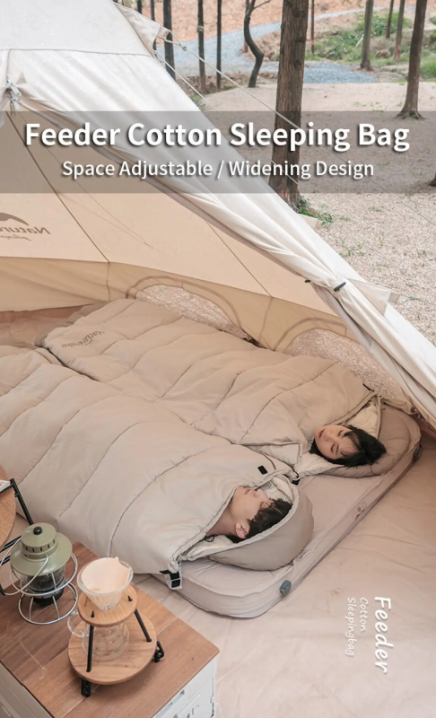 Спальний мішок з капюшоном Naturehike B400 NH21MSD11, бежевий