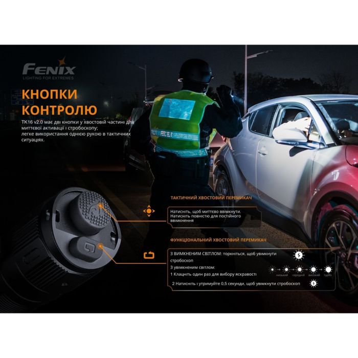 Ліхтар ручний Fenix TK16 V2.0, зелений