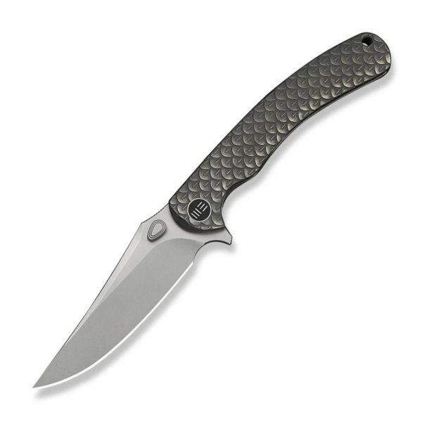 Ніж складаний туристичний Weknife Dracarys, (9.1 см) Böhler M390 / титан 6AL4V сірий